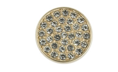 BUTTON WITH SHANK - FOOT METAL WITH STRASS