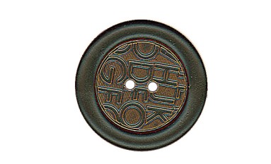 BUTTON WITH DESIGN 2 HOLES