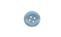 BUTTON POLYESTER 4 HOLES CANDY BLUE