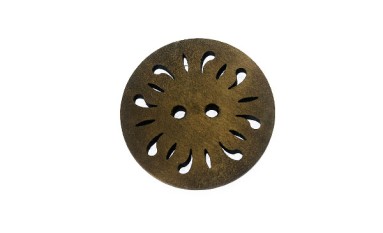 BUTTON WOODEN WITH DESIGN 2 HOLES