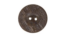 BUTTON POLYESTER IMITATION WOOD 2 HOLES