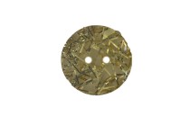 BUTTON POLYESTER GOLD HAIR 2 HOLES