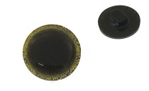 BUTTON POLYESTER WITH SHANK - FOOT BLACK GOLD