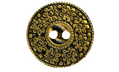 BUTTON PLATED 2 HOLES
