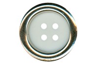 BUTTON PEARL WITH SILVER 4 HOLES