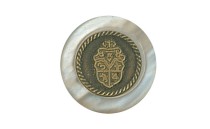 BUTTON POLYESTER WITH BRONZE WITH SHANK - FOOT