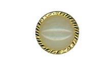 BUTTON GOLD WITH PEARL WITH SHANK - FOOT