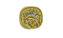 BUTTON GOLD WITH SILVER WITH SHANK - FOOT