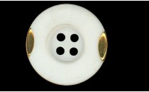 BUTTON WITH GOLD 4 HOLES