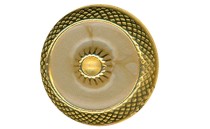 BUTTON METAL GOLD WITH ENAMEL WITH SHANK - FOOT