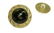 BUTTON GOLD WITH PEARL OLIVE WITH SHANK - FOOT