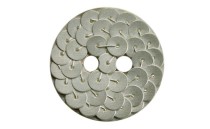 BUTTON SILVER DULL 2 HOLES