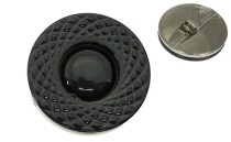 BUTTON WITH BLACK DESIGN SHANK - FOOT